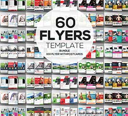 60个商业传单模板：60 Business Flyers Bundle 10 Freebie